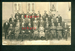 Foto-AK Bad Nenndorf, Gruppenfoto Kursus, Hotel Schaumburg; 1933 - Bad Nenndorf