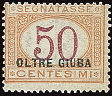 ITALY ITALIA OLTRE GIUBA 1925 SEGNATASSE 50 CENT. (Sass. 6) NUOVO MNH ** OFFERTA! - Oltre Giuba