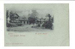 Estonie  Gruss Aus Seebad Pernau ( Carte à La Lune ) ,  Die Bade - Anstalt  , éd. Emil Treufeld - Estonie