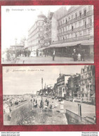 Two Blankenberge Postcards  LA DIGE & LA DIGUE ET LA PLAGE BOTH UNUSED - Blankenberge