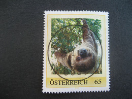 Österreich Pers.BM- Faultier Gebraucht Mit Stempel Rankweil - Personalisierte Briefmarken