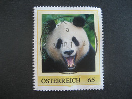 Österreich Pers.BM- Panda Gebraucht Mit Stempel Rankweil - Personalisierte Briefmarken