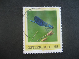 Österreich Pers.BM- Libelle Gebraucht Mit Stempel Linz/Donau - Personalisierte Briefmarken