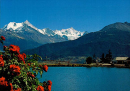 CRANS-SUR-SIERRE  ( SUISSE -VALAIS )  LE WEISSHORN ET LE ROTHORN DE ZINAL - Crans