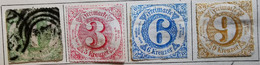 ALLEMAGNE Tour & Taxis_ 1859/67 _ Y&T N°49 /0/ , N°50, N°51 Et N°52 /*/ - Otros & Sin Clasificación