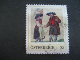 Österreich Pers.BM- Trachtenpärchen Gebraucht - Personalisierte Briefmarken