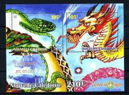 Nlle Calédonie 2000 Bloc N° 23 ** Neuf MNH Superbe Faune Reptile Année Lunaire Chinoise - Blokken & Velletjes