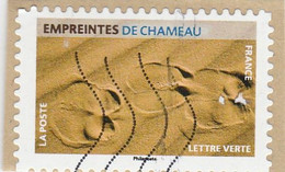 FRANCE 2021 EMPREINTES DE CHAMEAU 2 TACHES BLANCHES YT 1956 - Usati