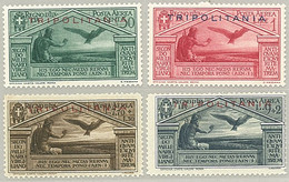 ITALY ITALIA TRIPOLITANIA 1930 VIRGILIO POSTA AEREA 4 VALORI (Sass. 4, 5, 6, 7) NUOVI MNH ** OFFERTA! - Tripolitaine
