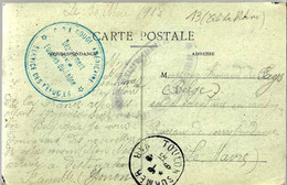 FRANCE Carte Postale Ayant Circulé En Franchise  De TOULON Vers LE HAVRE Avec Cachet « CROIX ROUGE AMERICAINE - ----> - Franchise