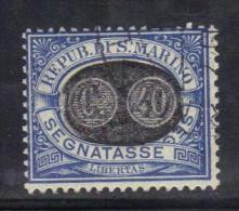 W1607 - SAN MARINO , Segnatasse Mascherine Il N. 45  Usato - Timbres-taxe