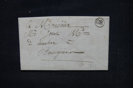 FRANCE - Cachet OR Sur Lettre Pour Bousigues En 1841 - L 104624 - 1801-1848: Précurseurs XIX