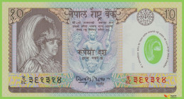 Voyo NEPAL 10 Rupees ND/2002 P45 B251a ङ UNC Polymer Commemorative - Népal