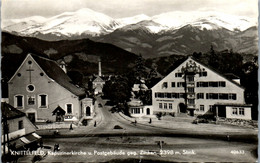 14793 - Steiermark - Knittelfeld , Kapuzinerkirche Und Postgebäude Gegen Zinken , Leicht Beschädigt - Gelaufen 1988 - Knittelfeld