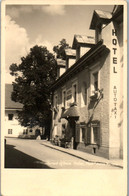 14808 - Steiermark - Aflenz Kurort , Hotel Post Anton Karlon , Autotaxi - Gelaufen 1939 - Alfenz