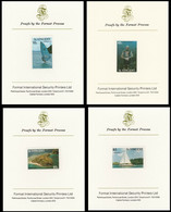 ST.VINCENT 1988 Tourism CROMALIN PROOFS Printer's Folder Cdrs:4 Sailing Scuba Windsurfing Island - Islands