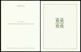 ST.VINCENT 1988 Tourism CROMALIN PROOFS Printer's Folder Cdrs:4 Sailing Scuba Windsurfing Island - Pélicans