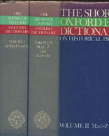 The Shorter Oxford English Dictionary Tome I Et II (2 Volumes) A-Z - Little William, Fowler H.W., Couson Jessie, Onions - Diccionarios