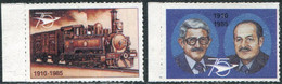 South Africa Railways 75th Anniv. 1985 Train Steam Locomotive Eisenbahn Zug Chemin De Fer Vignette Reklamemarke Railway - Treni