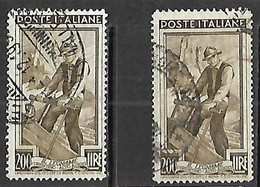 Italy   1950   Sc#567 & 567a  Used  2016 Scott Value $6 - 1946-60: Gebraucht