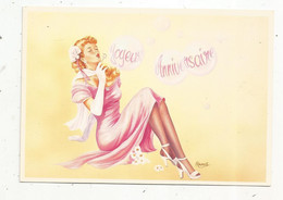 Cp , PIN UP , PIN UPS ,New York Cards ,MCR SOLLY , Illustrateur : A. Laurent , Huile ,vierge - Pin-Ups