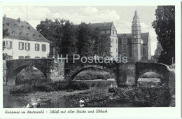 Hadamar Im Westerwald - Schloss Mit Alter Brucke Und Elbbach - Bridge - 1959 - Germany - Unused - Hadamar