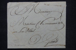 BELGIQUE - Marque Postale De Audenarde Sur Enveloppe Cachetée Pour Gand En 1779  - L 104682 - 1714-1794 (Oostenrijkse Nederlanden)