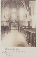 89 - CHAMPIGNY - Carte Photo De L'intérieur De L'église - Champigny