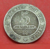 5 Centimes 1863 - B+ - Pièce De Monnaie Belgique Collection - N19577 - 03. 5 Centiem