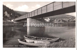 Neckargemund - Neue Brucke - Boat - Bridge - Old Postcard - 1952 - Germany - Used - Neckargemünd