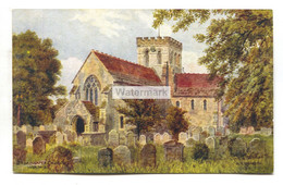 A R Quinton Postcard No. 1990 - Broadwater Church, Worthing - Quinton, AR