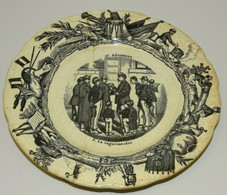 ASSIETTE CERAMIQUE PARLANTE CHOISY LE ROI AU REGIMENT Le VAGUEMESTRE Collection - Choisy Le Roi (FRA)