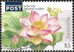 AUSTRALIA 2017 Water Plants - $3 - Lotus Lily (Nelumbo Nucifera) FU - Used Stamps