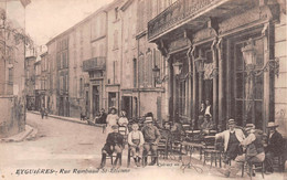 EYGUIERES - Rue Rambaud Saint-Etienne - Devant Le Café Du Progrès - Eyguieres