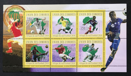 COMORES 2010 - NEUF**/MNH - Série Complète Mi 2845 / 2850 - FOOTBALL  AFRIQUE SUD - LUXE - CV 10 EUR - 2010 – South Africa