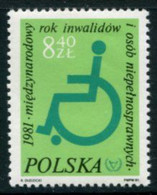 POLAND 1981 Year Of The Disabled MNH / **.  Michel 2763 - Nuevos