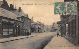 02-HIRSON- LA POSTE ET LE PLACE D'ARMES - Hirson