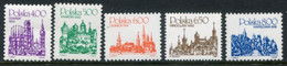 POLAND 1981 Definitive: City Views MNH / **.  Michel 2737, 2752-55 - Unused Stamps