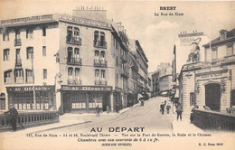 29-BREST- AU DEPART- 127 RUE DE SIAM 14 ET 16 BLD THIERS, VUE SUR LE PONT DE GUERRE, LA RADE ET LE CHÂTEAU - Brest