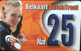 ARUBA  -  CURACAO  -  Recharge  -   Eztalkv -  Belkaart DutchTreat  -   Naf 25 - Aruba