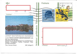 1881a: Aufbrauch Der Bildpostkarte 2272 Ringelsdorf- Niederabsdorf, Noch In Schilling- Währung, In Der Euro- Zeit - Hollabrunn