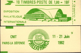 CARNET 2220-C 3 Liberté De Delacroix "PHILEXFRANCE 82" Vert Prairie, Fermé, Parfait état Bas Prix RARE - Modernes : 1959-...