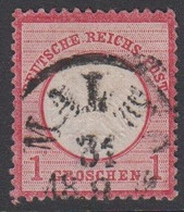 1872. DEUTSCHES REICHS-POST. Kleinem Brustschild. 1 GROSCHEN Cancelled In Sweden With... (Michel 4) - JF423999 - Used Stamps
