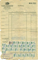 Hungary 1946 Commercial Transport Car Repair Shop At Budapest Revenue Stamps - Poststempel (Marcophilie)