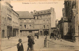 Tréguier Un Coin De La Place De L'église J Sorel éditeur Rennes - Tréguier