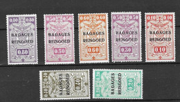 Luggage Stamps Mh * (7 Different) - Gepäck [BA]