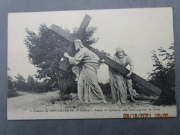 CPA 44 Loire Atlantique PONTCHATEAU Vème Station SIMON Le Cyrénéen Aide Jésus à Porter Sa Croix  Artaud Et Nozais Nantes - Pontchâteau