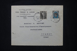 ALGÉRIE - Enveloppe De L' école De Garçons De Cherchell Pour Tiaret En 1952 - L 104751 - Briefe U. Dokumente
