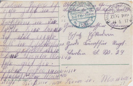 CP De Voeux En Franchise Obl. Ambulant Strassburg - Markolsheim Zug 109 (T 170B) Le 14/5/17 + Censure - Cartas