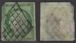 15c Vert De 1850 Beau D'aspect à -35€ (Y&T  N° 2, Cote 1100€) - 1849-1850 Cérès